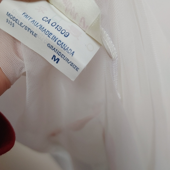 Vintage Slumber Suzy White Sheer Peignoir Size M - Picture 13 of 16